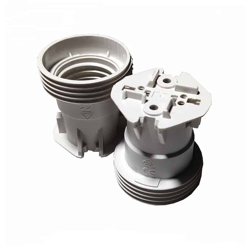 E27 plastic lamp holders trumpet screw light bulb sockets T210 with CE VDE SAA