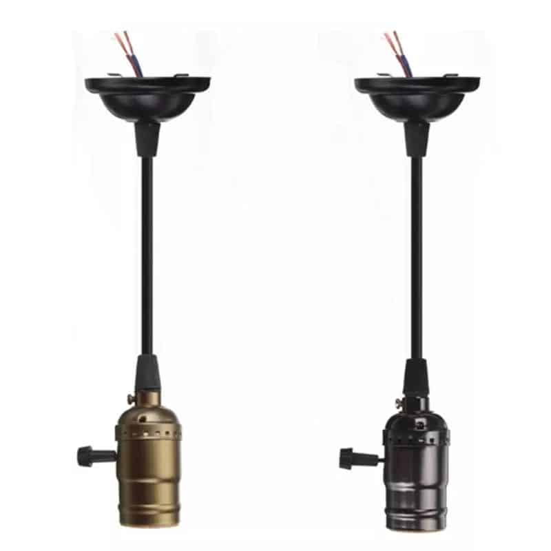 Retro Vintage Edison E26 E27 pendant ceiling light socket with cord fitting Kit