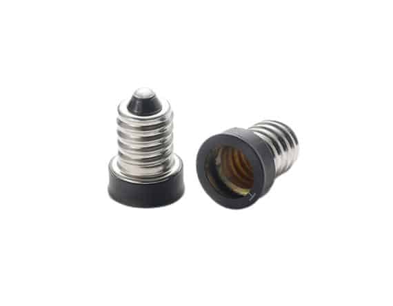 E12 to E10 light bulb socket adapters