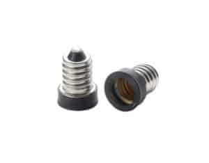 E12 to E11 light bulb socket adapters black